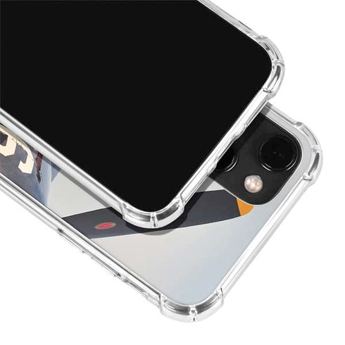 1940s Navy Pin-Up Girl On Corsair Fighter Plane iPhone 13 Mini Clear Case