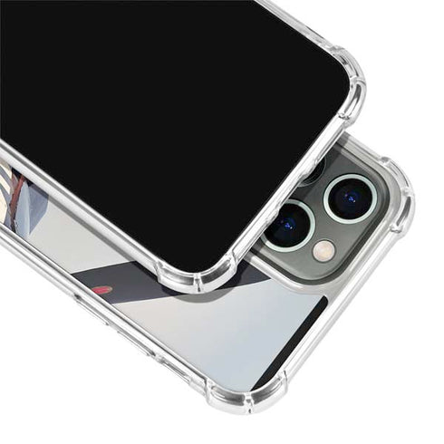 1940s Navy Pin-Up Girl On Corsair Fighter Plane iPhone 13 Pro Clear Case