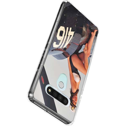 1940s Navy Pin-Up Girl On Corsair Fighter Plane LG Stylo 6 Clear Case