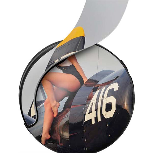 1940s Navy Pin-Up Girl On Corsair Fighter Plane PULSE 3D Wireless Headset for PS5 Skin