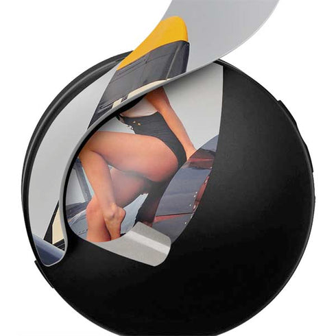 1940s Navy Pin-Up Girl On Corsair Fighter Plane PULSE 3D Wireless Headset for PS5 Skin