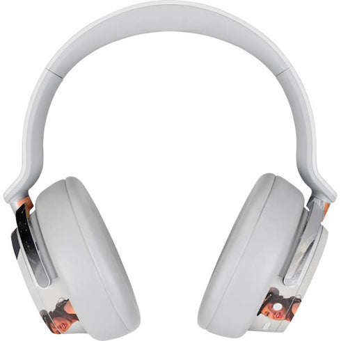 1940s Navy Pin-Up Girl On Corsair Fighter Plane Surface Headphones Skin