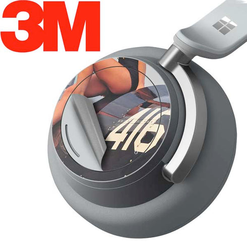 1940s Navy Pin-Up Girl On Corsair Fighter Plane Surface Headphones Skin