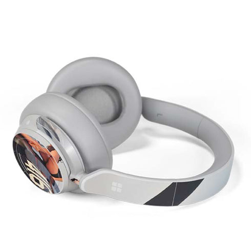 1940s Navy Pin-Up Girl On Corsair Fighter Plane Surface Headphones Skin