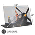 1940s Navy Pin-Up Girl On Corsair Fighter Plane Universal Laptop 11in (8.8 x 6.2in) Skin