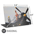1940s Navy Pin-Up Girl On Corsair Fighter Plane Universal Laptop 12in (9.8 x 6.8in) Skin