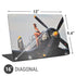 1940s Navy Pin-Up Girl On Corsair Fighter Plane Universal Laptop 16in (13 x 9.4in) Skin