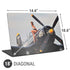 1940s Navy Pin-Up Girl On Corsair Fighter Plane Universal Laptop 18in (14.6 x 10.6in) Skin