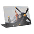 1940s Navy Pin-Up Girl On Corsair Fighter Plane Universal Laptop 18in (14.6 x 10.6in) Skin
