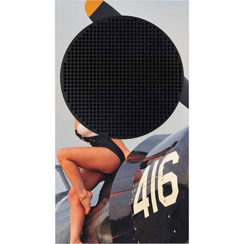 1940s Navy Pin-Up Girl On Corsair Fighter Plane Xbox Series S Skins