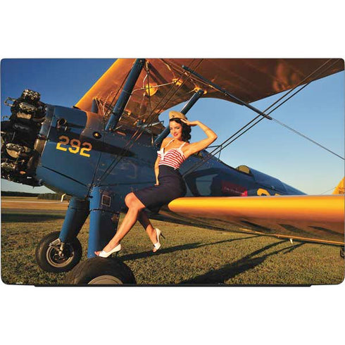 1940s Pin-Up On Stearman Biplane Dell Vostro Skin
