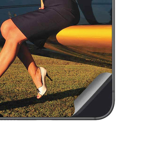 1940s Pin-Up On Stearman Biplane Galaxy A14 5G Skin