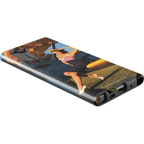 1940s Pin-Up On Stearman Biplane Galaxy Note 10 Pro Case
