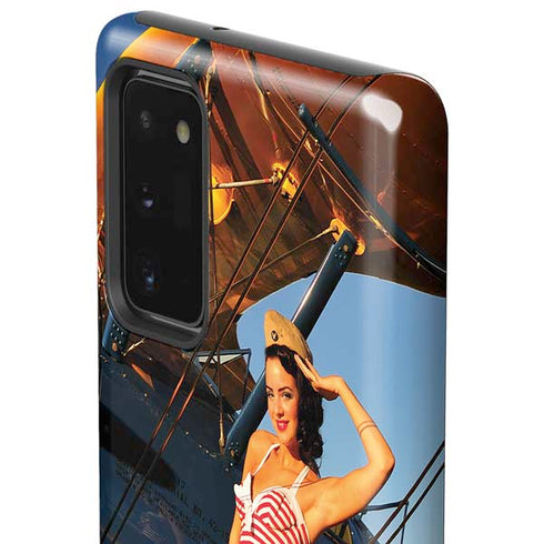 1940s Pin-Up On Stearman Biplane Galaxy Note20 5G Pro Case