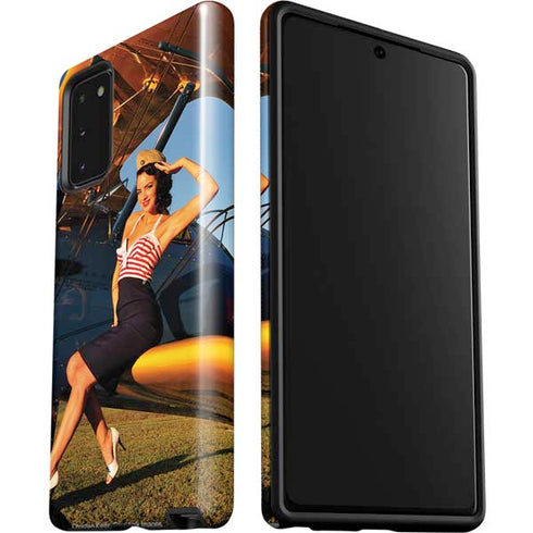 1940s Pin-Up On Stearman Biplane Galaxy Note20 5G Pro Case
