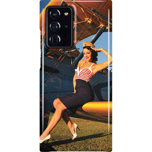 1940s Pin-Up On Stearman Biplane Galaxy Note20 Ultra 5G Lite Case