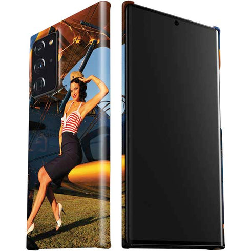 1940s Pin-Up On Stearman Biplane Galaxy Note20 Ultra 5G Lite Case