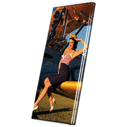1940s Pin-Up On Stearman Biplane Galaxy Note20 Ultra 5G Skin