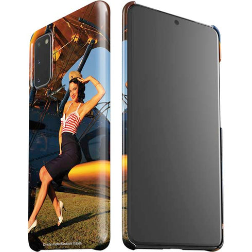 1940s Pin-Up On Stearman Biplane Galaxy S20 Lite Case