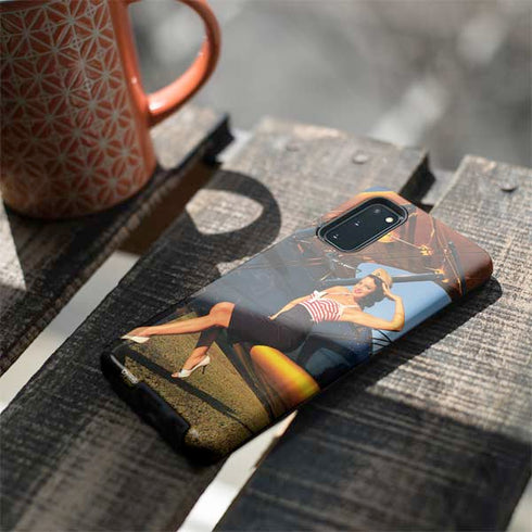 1940s Pin-Up On Stearman Biplane Galaxy S20 Pro Case