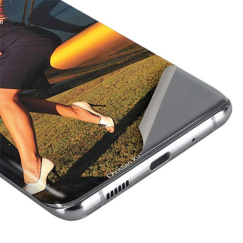 1940s Pin-Up On Stearman Biplane Galaxy S20 Skin