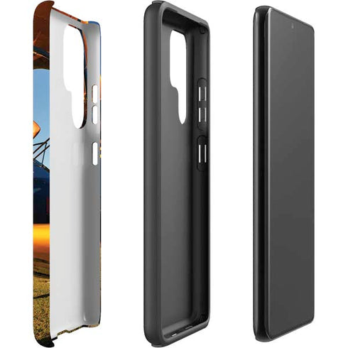 1940s Pin-Up On Stearman Biplane Galaxy S22 Ultra Pro Case