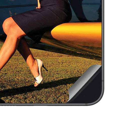 1940s Pin-Up On Stearman Biplane Galaxy S23 FE Skin