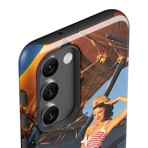 1940s Pin-Up On Stearman Biplane Galaxy S23 Pro Case