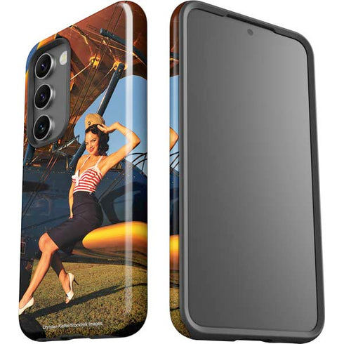 1940s Pin-Up On Stearman Biplane Galaxy S23 Pro Case