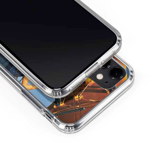 1940s Pin-Up On Stearman Biplane iPhone 11 Clear Case