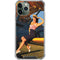 1940s Pin-Up On Stearman Biplane iPhone 11 Pro Max Clear Case