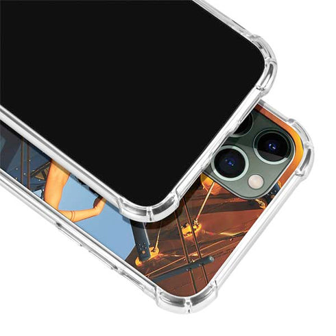 1940s Pin-Up On Stearman Biplane iPhone 11 Pro Max Clear Case