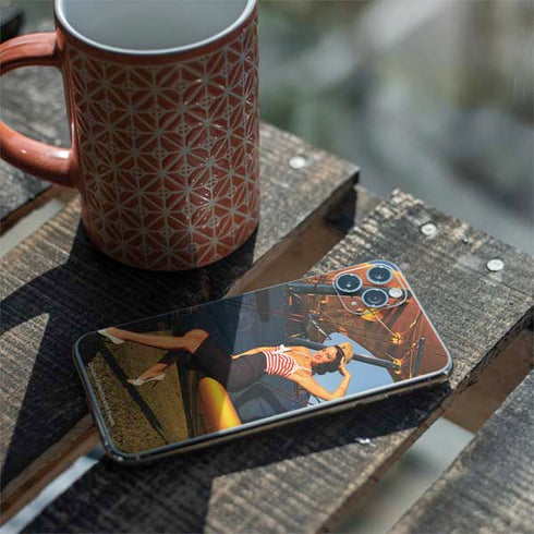 1940s Pin-Up On Stearman Biplane iPhone 11 Pro Max Skin