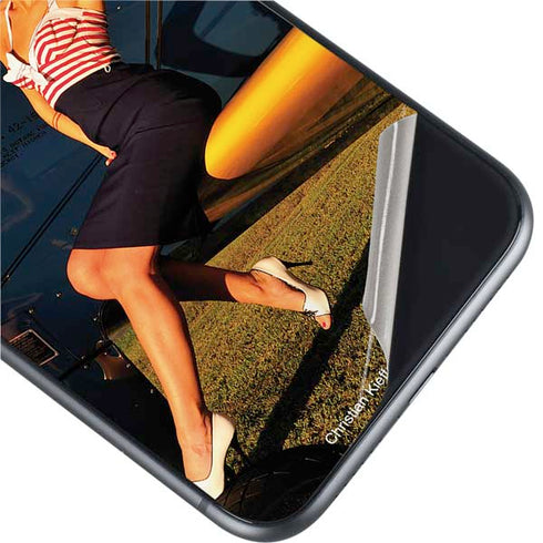 1940s Pin-Up On Stearman Biplane iPhone 11 Skin