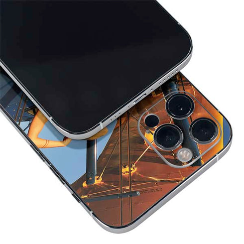 1940s Pin-Up On Stearman Biplane iPhone 12 Pro Skin