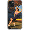 1940s Pin-Up On Stearman Biplane iPhone 14 Clear Case