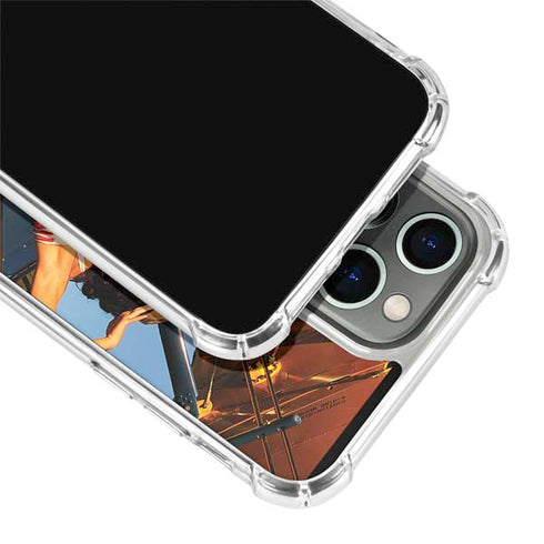 1940s Pin-Up On Stearman Biplane iPhone 15 Pro Clear Case