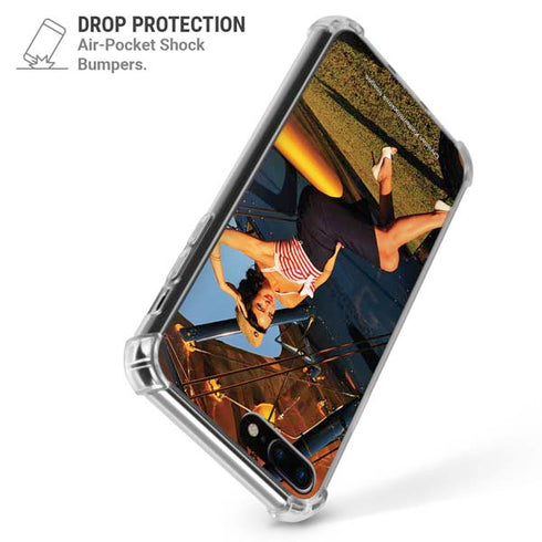 1940s Pin-Up On Stearman Biplane iPhone 7/8 Plus Clear Case