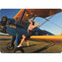 1940s Pin-Up On Stearman Biplane MacBook Pro 14in (2021-24) Skin