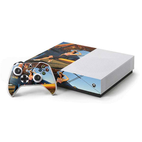 1940s Pin-Up On Stearman Biplane Xbox One Skins