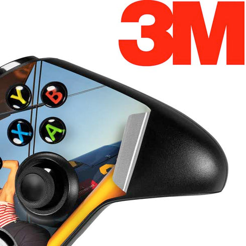 1940s Pin-Up On Stearman Biplane Xbox One X Controller Skin