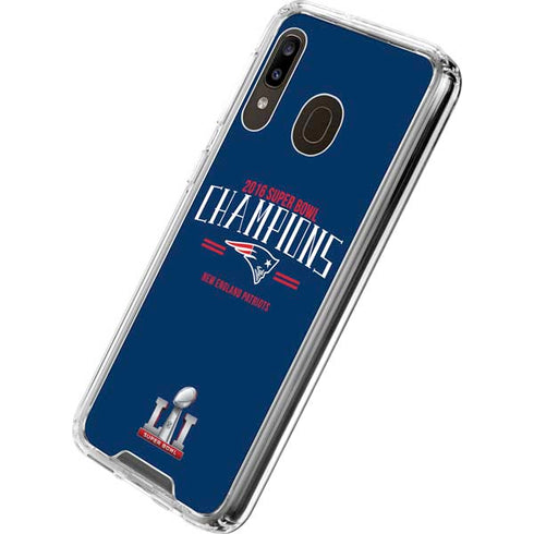 NFL 2016 Super Bowl LI Champions New England Patriots Galaxy A30 Clear Case