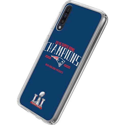 NFL 2016 Super Bowl LI Champions New England Patriots Galaxy A50 Clear Case