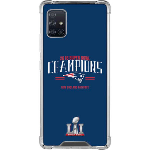 NFL 2016 Super Bowl LI Champions New England Patriots Galaxy A51 5G Clear Case