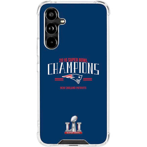 NFL 2016 Super Bowl LI Champions New England Patriots Galaxy A54 5G Clear Case