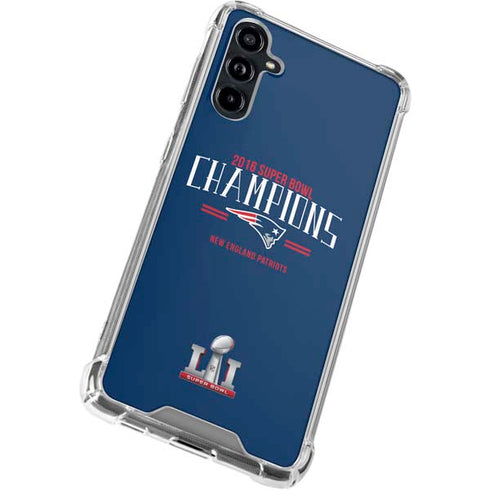 NFL 2016 Super Bowl LI Champions New England Patriots Galaxy A54 5G Clear Case
