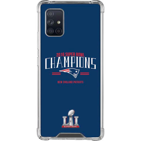 NFL 2016 Super Bowl LI Champions New England Patriots Galaxy A71 5G Clear Case