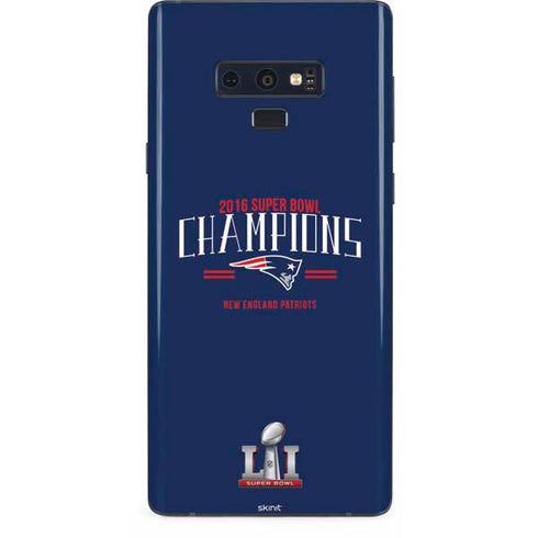 NFL 2016 Super Bowl LI Champions New England Patriots Galaxy Note 9 Skin
