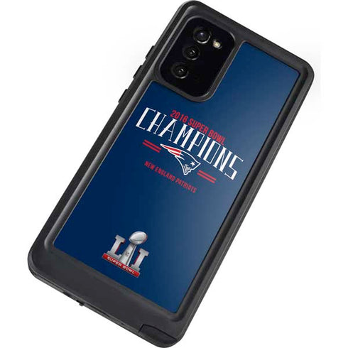 NFL 2016 Super Bowl LI Champions New England Patriots Galaxy Note20 5G Waterproof Case
