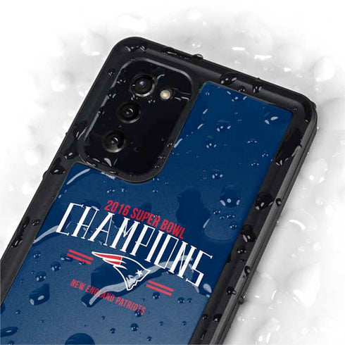 NFL 2016 Super Bowl LI Champions New England Patriots Galaxy Note20 5G Waterproof Case